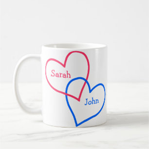 Café Caneca de dois corações