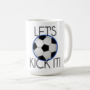 Café Caneca De Dois Tom De Futebol
