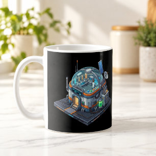 Café Caneca de Domo de Laboratório de Pesquisa Sci-Fi I