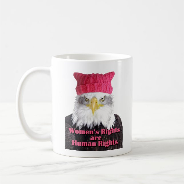 Café Caneca de Eagle do chapéu do bichano dos direitos (Esquerda)