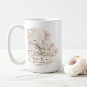 Café Caneca de Elefante Mãe e Bebê Fofo – O Amor da Mam