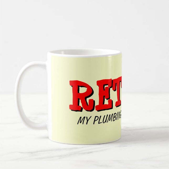 Café Caneca de encanador aposentado com citação engraça (Esquerda)