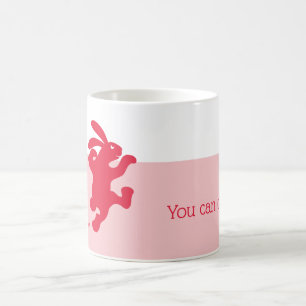 Café Caneca de Encorajamento Coelho Vermelho