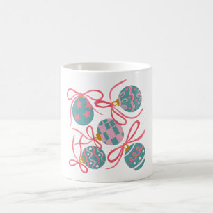 Café Caneca de enfeite de Natal Pastel