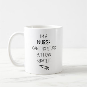Café Caneca de Enfermeira Engraçada Presente Personal