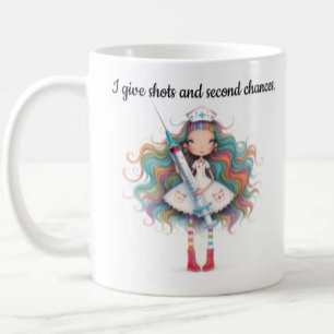 Café Caneca de enfermeira - Eu dou injeções e segundas