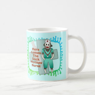 Café Caneca de Enfermeira Macaco de Meia