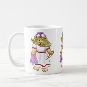 Café caneca de enfermeira Ursa Betsy