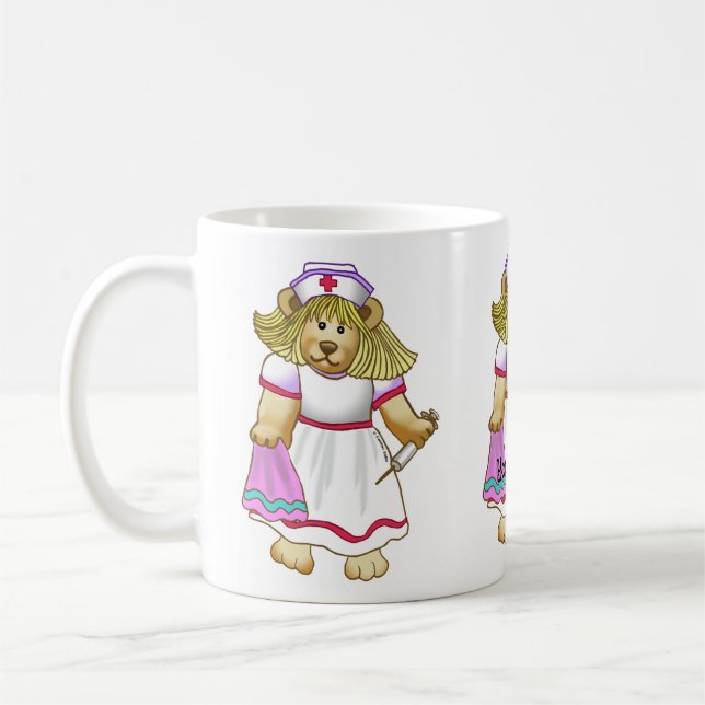 Café caneca de enfermeira Ursa Betsy (Esquerda)