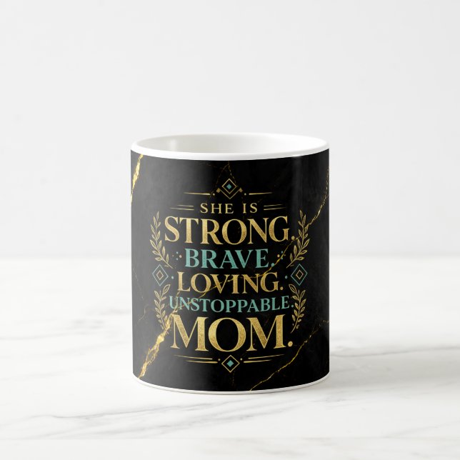 Café Caneca de Envoltório de Mármore Preto de Luxo com  (Centro)