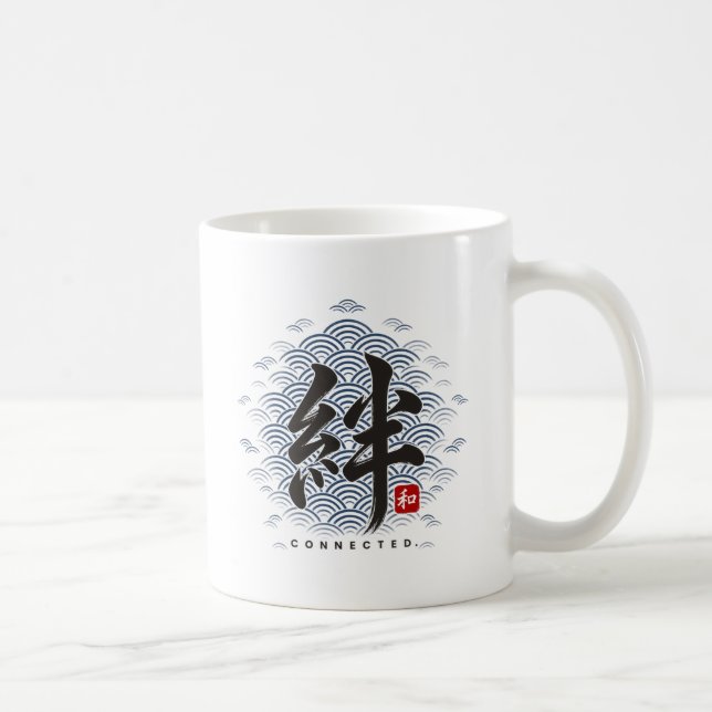Café Caneca de Equipe Personalizada com Kanji Japonês K (Direita)