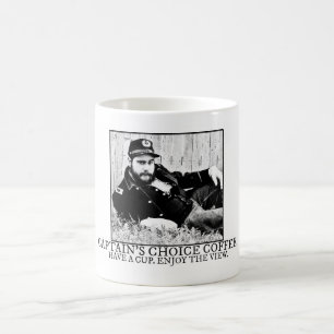 Café Caneca de Escolha do capitão Botão