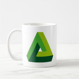 Café Caneca de escritório de ilusão óptica