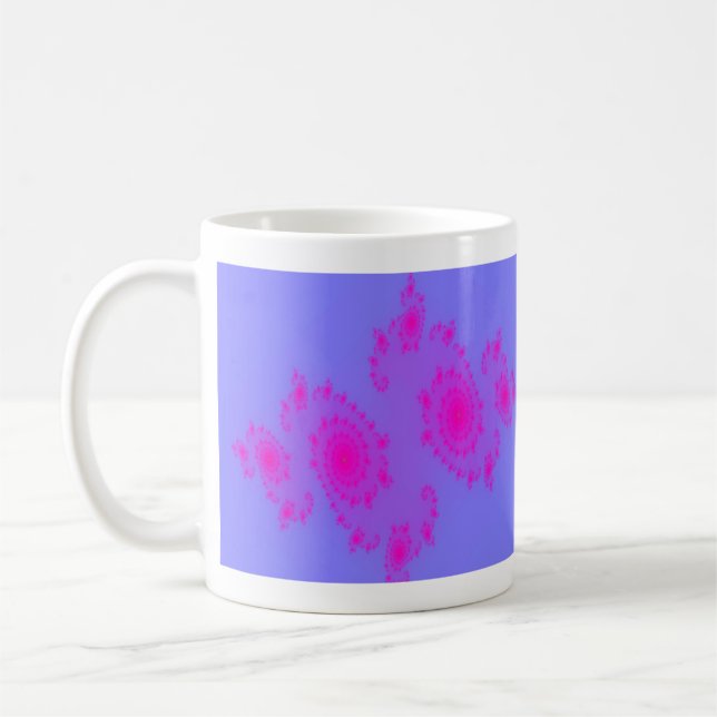 Café Caneca de espirrar rosa (Esquerda)