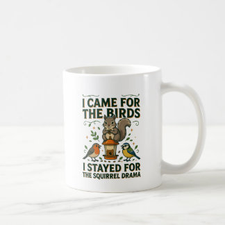 Café Caneca de Esquilo Engraçado Eu Vim pelas Aves