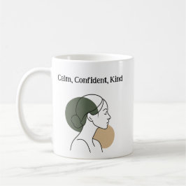 Café Caneca de Estilo Boho – Confiança Calma