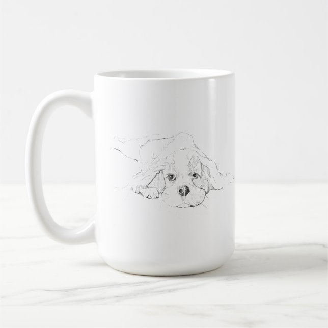 Café Caneca de Estimação do Cavalier King Charles Spani (Esquerda)