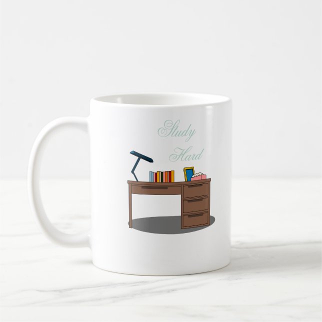 Café Caneca de Estudo Aconchegante (Esquerda)