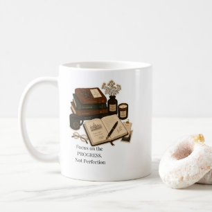 Café Caneca de Estudo Estética Dark Academia