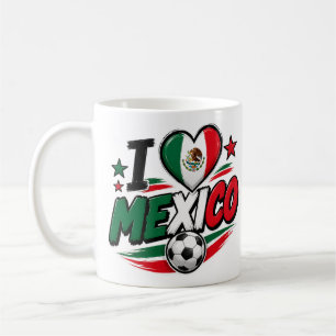Café Caneca de Fã de Futebol do México Orgulho Mexica