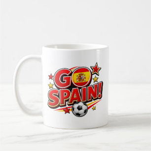 Café Caneca de Fã de Futebol VAI ESPANHA Espanha Patr