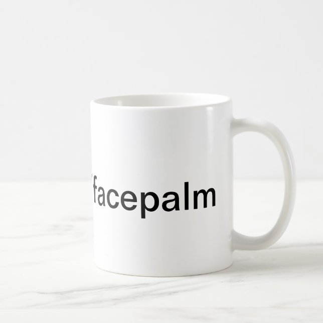 Café Caneca de Facepalm (Direita)