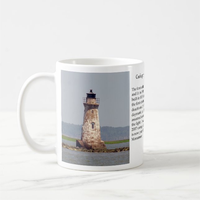 Café Caneca de Farol da Ilha Cockspur (Esquerda)