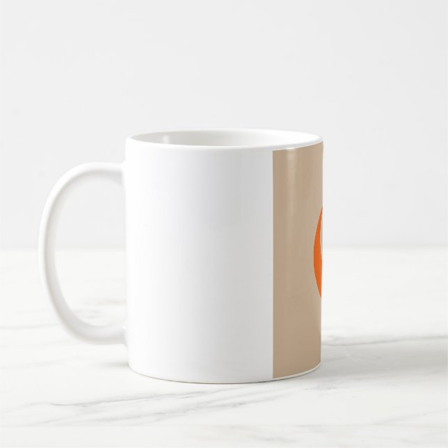Café Caneca de Fase Lunar de Halloween - Laranja & Ônix (Esquerda)