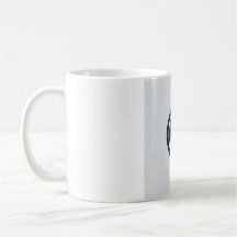 Caneca de Fase Lunar Minimalista Plana - Azul Mari