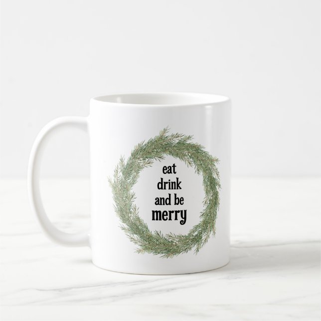 Café Caneca de Férias Coma, Beba e Alegre-se (Esquerda)