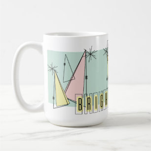 Café Caneca de Férias Merry & Bright Mid Century Modern