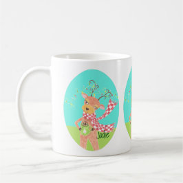 Café Caneca de férias personalizada - renas de Natal
