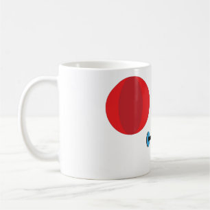 Café caneca de ferramentas de exercício de desenho anim