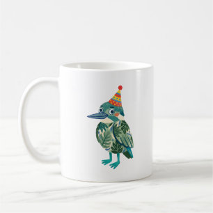 Café Caneca de festa do Cucujao com estampa de folha tr