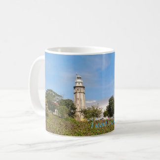 Café Caneca de Filipinas do farol de Liloan