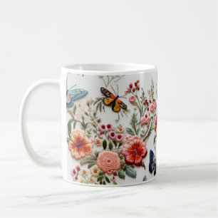Café Caneca de flor 