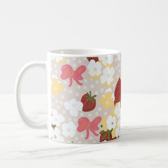 Café Caneca de Flor de Morango Silvestre (Esquerda)