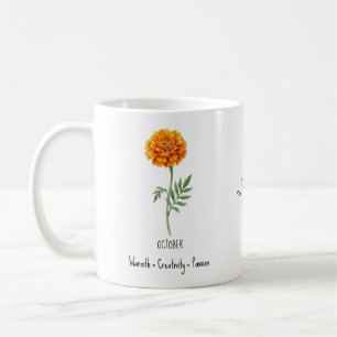 Café Caneca de Flor de Nascimento de Outubro – Calêndul