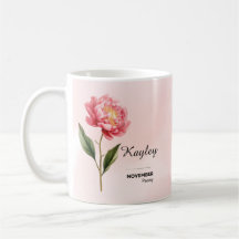 Caneca de Flor Personalizada em novembro