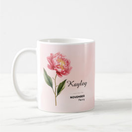 Café Caneca de Flor Personalizada em novembro