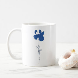 Café Caneca de Flor Simples Minimalista
