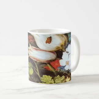 Café caneca de flores margarida