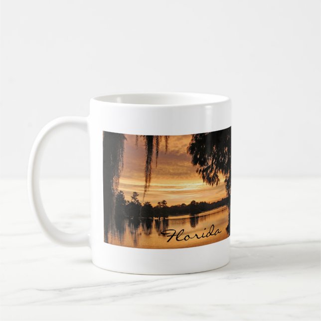 Café Caneca de Florida do por do sol do rio de (Esquerda)