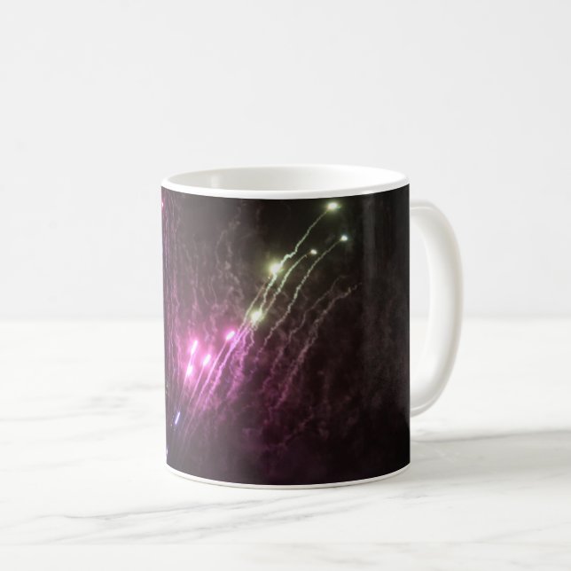 Café Caneca de Fogos de Artifício (Frente Esquerda)