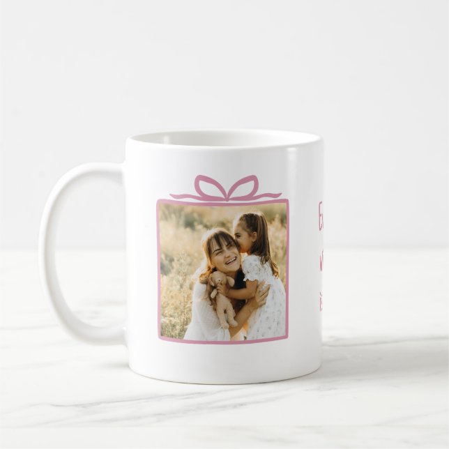 Café Caneca de Foto Caixa de Presente Rosa Todo Dia Com (Esquerda)