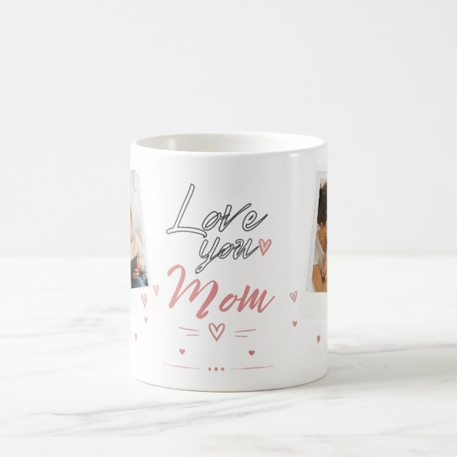 Café Caneca de Foto da Mãe Favorita | Presente do Dia d (Centro)