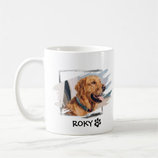 Café Caneca de Foto de Animal Personalizada com Nome e