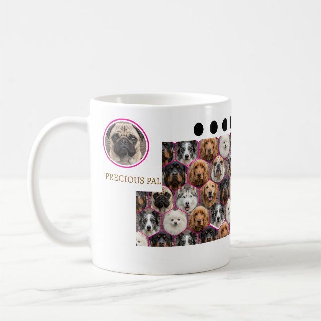 Café Caneca de Foto de Cachorro Personalizada Pal Preci (Esquerda)