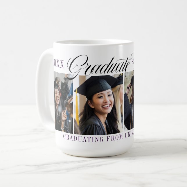 Café Caneca de Foto de Formatura (Frente Esquerda)