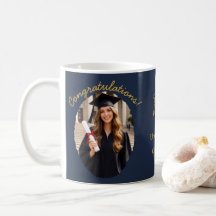 Caneca de Foto de Formatura Personalizada Parabéns